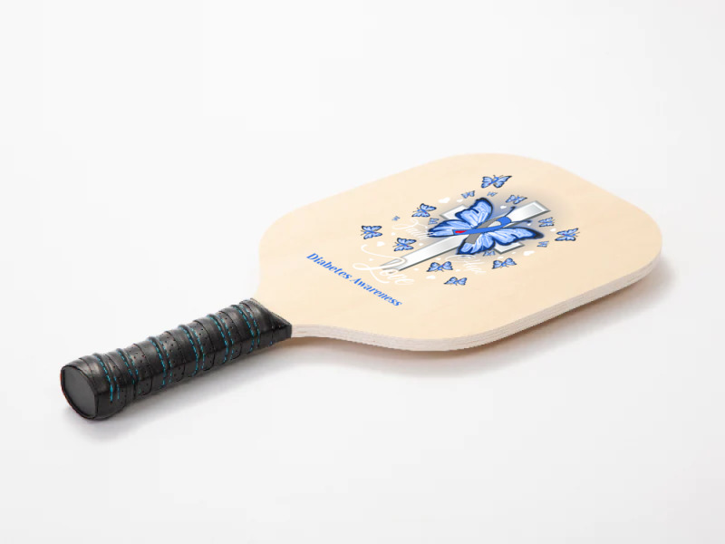 Diabetes Diabetic Butterfly Cross Faith Hope Love 2 Diabetes Awareness Pickleball Paddle by golferu | Artistshot