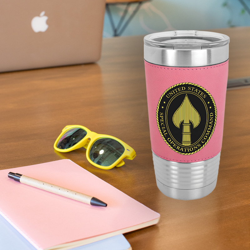 Us Special Operations Command Socom Military Morale T Shirt Leatherette Tumbler | Artistshot