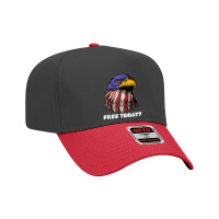 Free Today Funny Bald Eagle Freedom Independence 4th Of July T Shirt Adjustable Baseball Cap | Artistshot