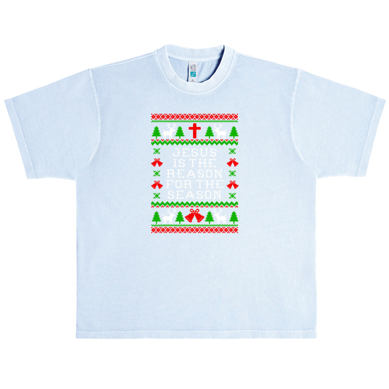 Peace Jesus Is The Reason For The Season Ugly Christmas Urban Heavy T-shirt by criticizematter | Artistshot