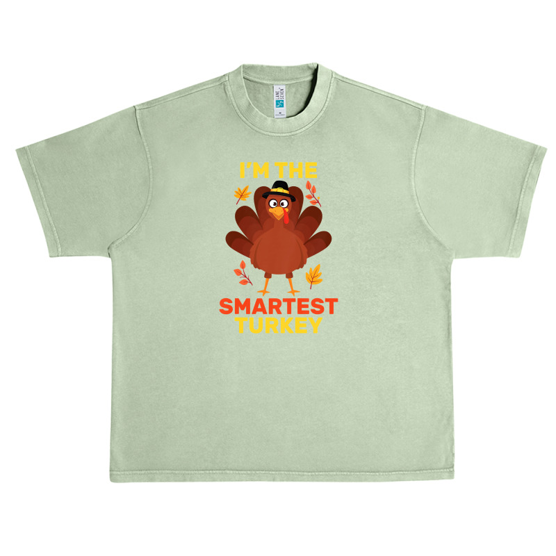 Thanksgiving Kids I'm The Smartest Turkey Family Matching Thanksgiving Urban Heavy T-shirt | Artistshot