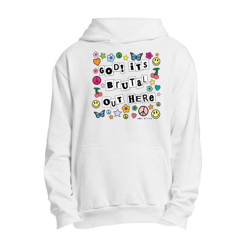 Olivia Good Its Brutal Out Here Urban Pullover Hoodie | Artistshot