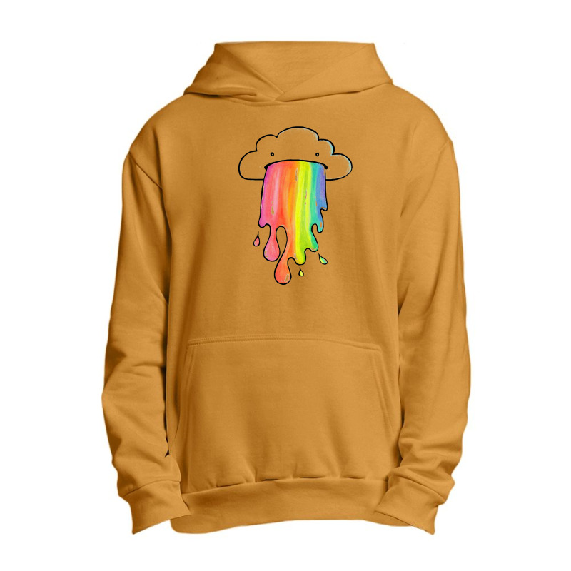 Cloud Overlay Rainbow Urban Pullover Hoodie by dikokazei | Artistshot