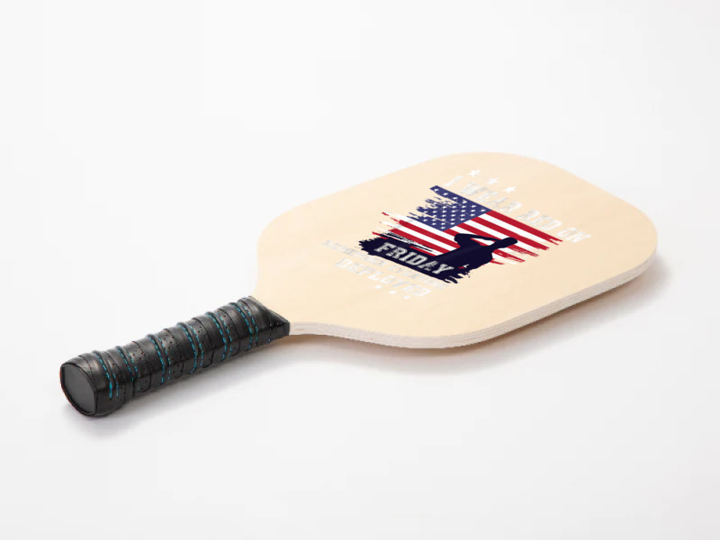 I Wear Red On Friday Remember Deployed American Flag Retro T Shirt Pickleball Paddle | Artistshot