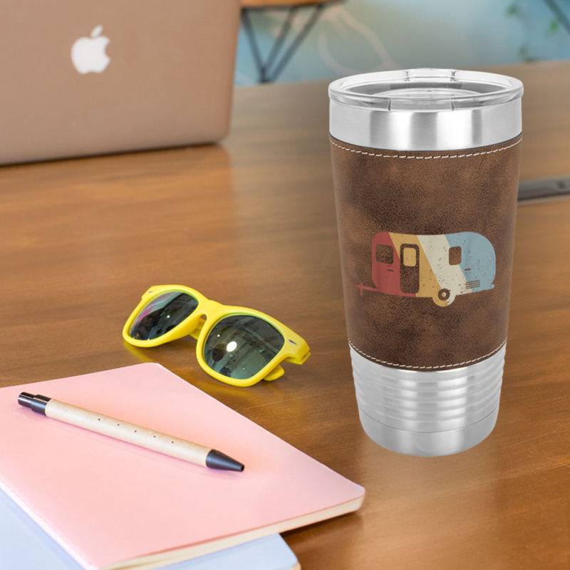 Camping Camping Retro Style Vintage Leatherette Tumbler | Artistshot