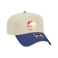 Bear Polar Bear Retro Colorful Sunset White Bears 510 Forest Adjustable Baseball Cap | Artistshot