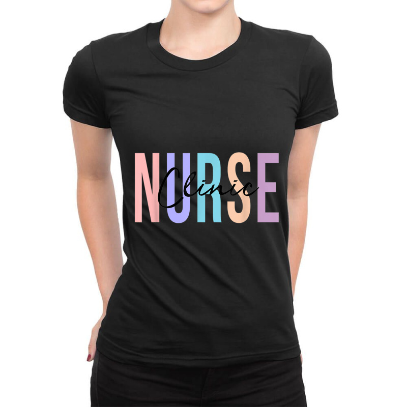 Clinic Nurse Future Nurse Registered Nurse Rn Ladies Fitted T-shirt | Artistshot