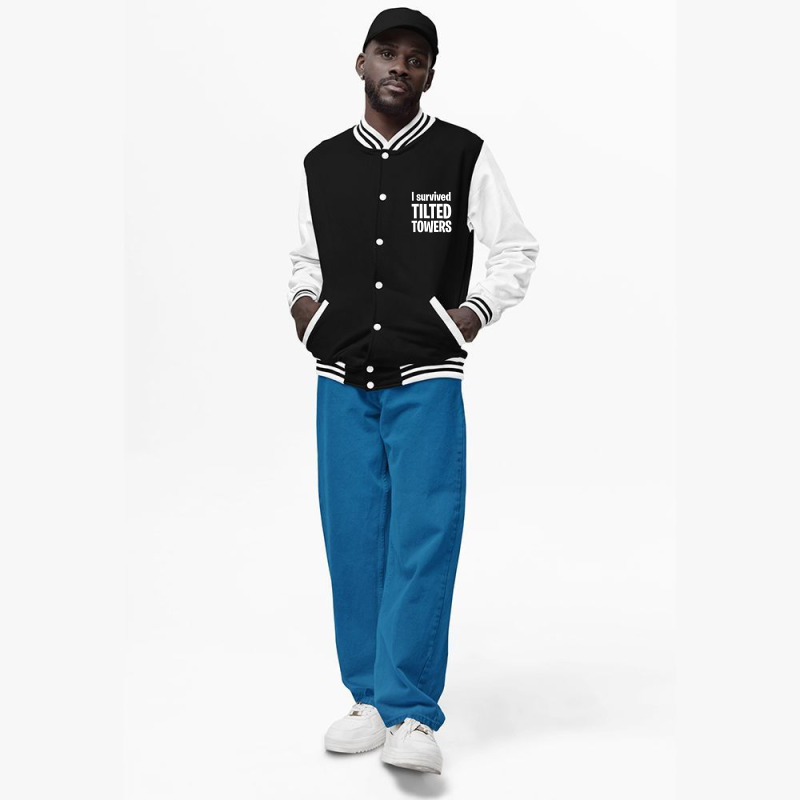 I Survived Tilted Towers (white) Bomber Jacket | Artistshot