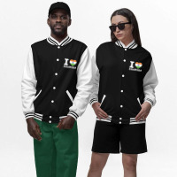 I Love Cricket Bangladeshi Flag Bomber Jacket | Artistshot