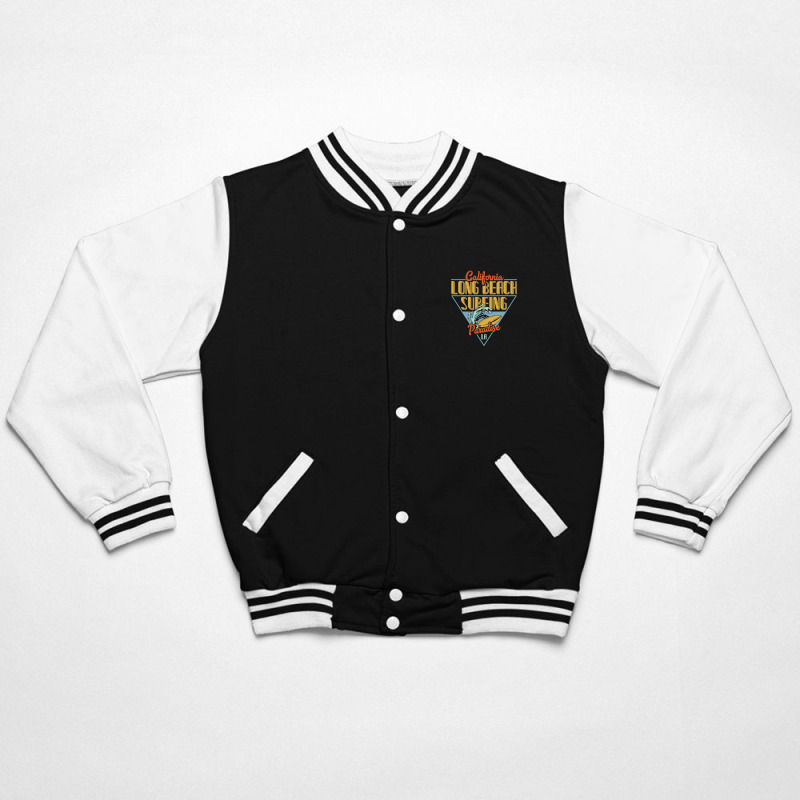 California Long Beach Surfing Paradise Bomber Jacket by EmarDesign | Artistshot