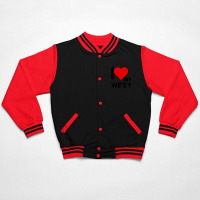 I Heart My Wifey Matching Couple Bomber Jacket | Artistshot