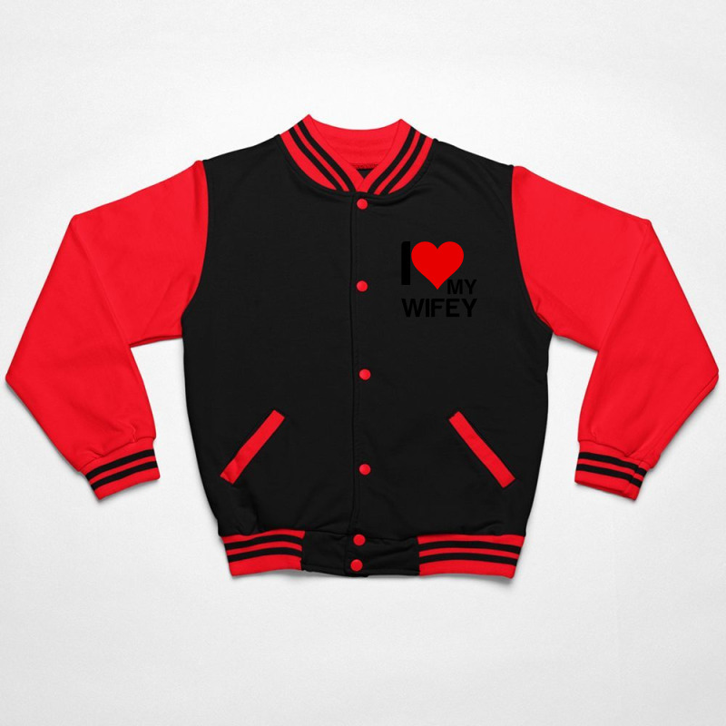 I Heart My Wifey Matching Couple Bomber Jacket | Artistshot