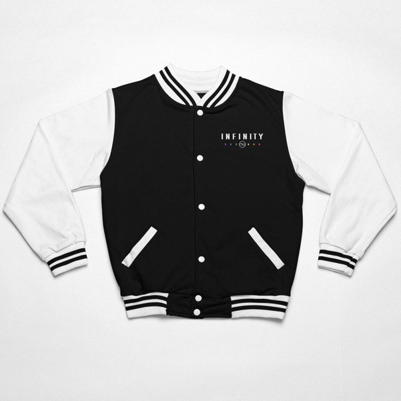 Infinity   White Dirty Bomber Jacket | Artistshot