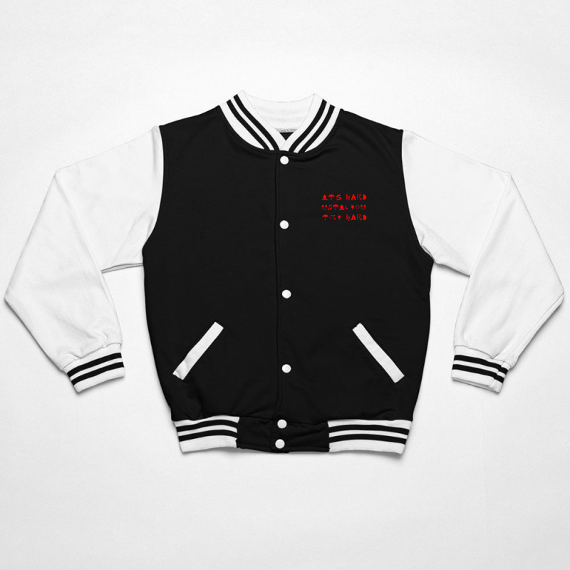 Try Hard Puzzle Text Bomber Jacket | Artistshot