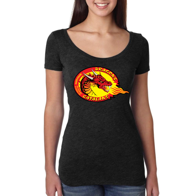 Catalans Dragons Women's Triblend Scoop T-shirt by SomArt | Artistshot