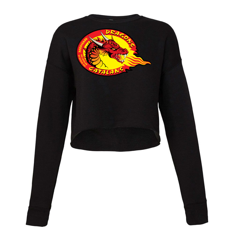 Catalans Dragons Cropped Sweater by SomArt | Artistshot