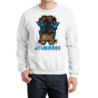 Afro Messy Bun Twin Mom Crewneck Sweatshirt | Artistshot