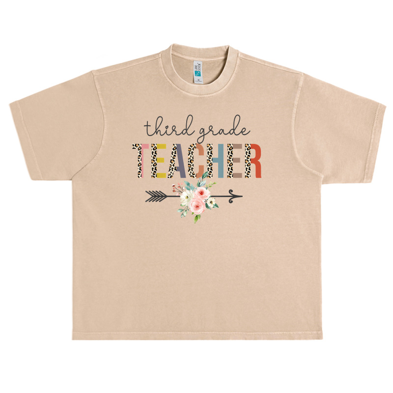 Third Grade Teacher Leopard Teacher's Day Back To School T Shirt Urban Heavy T-shirt | Artistshot