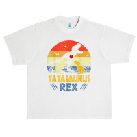 Tata Saurus T Rex Dinosaur Tata 2 Kids Family Matching T Shirt Urban Heavy T-shirt | Artistshot