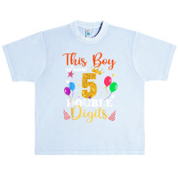 This Boy Is Now Double Digits, Birthday Boy 5 Year Old T Shirt Urban Heavy T-shirt | Artistshot