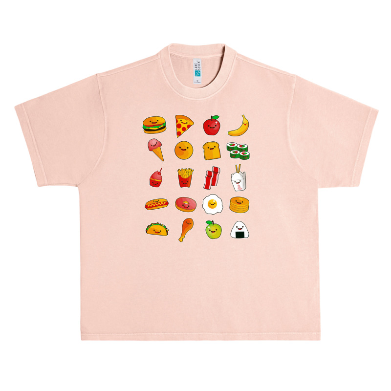 Happy Food Urban Heavy T-shirt by kerenajun | Artistshot