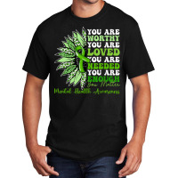 Motivational Support Warrior Mental Health Awarene Basic T-shirt | Artistshot