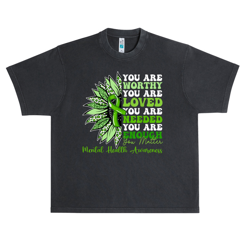 Motivational Support Warrior Mental Health Awarene Urban Heavy T-shirt by MASSALLO | Artistshot