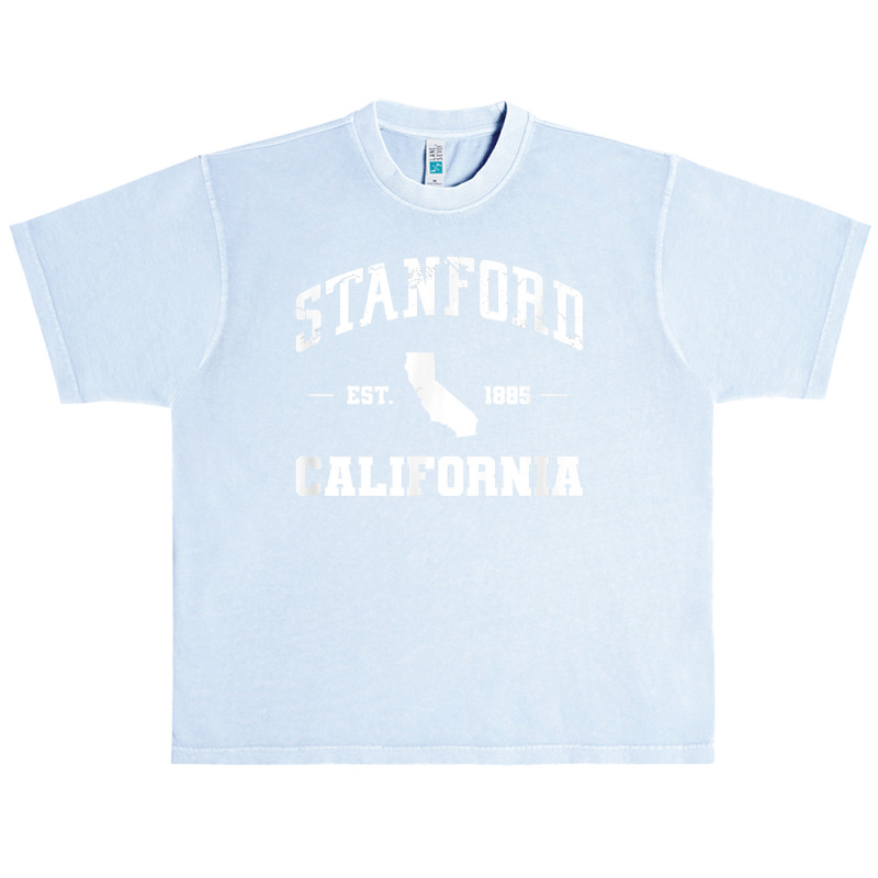 Stanford California Map Ca Travel Vacation T Shirt Urban Heavy T-shirt | Artistshot