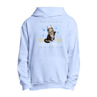 Happy Hanukcat Ugly Hanukkah Sweater Maine Coon Cat Jewish Urban Pullover Hoodie | Artistshot