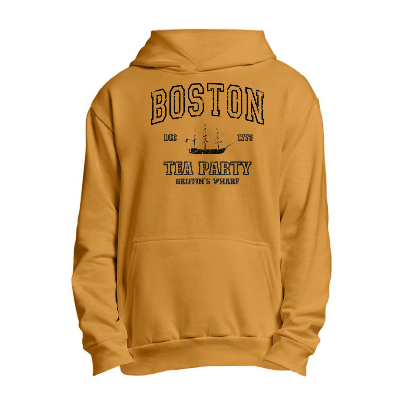 Boston T Shirt Vintage Tea Party 1773 Design Massachusetts T Shirt Urban Pullover Hoodie | Artistshot