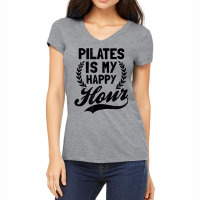 Is My Happy Hour Design Pilates Instructor T Shirt Women's V-neck T-shirt | Artistshot