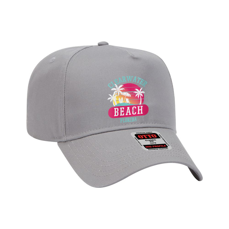 Womens Retro Cool Clearwater Beach Original Florida Sunset Beaches V N Adjustable Baseball Cap by abdurrehmancappucci | Artistshot