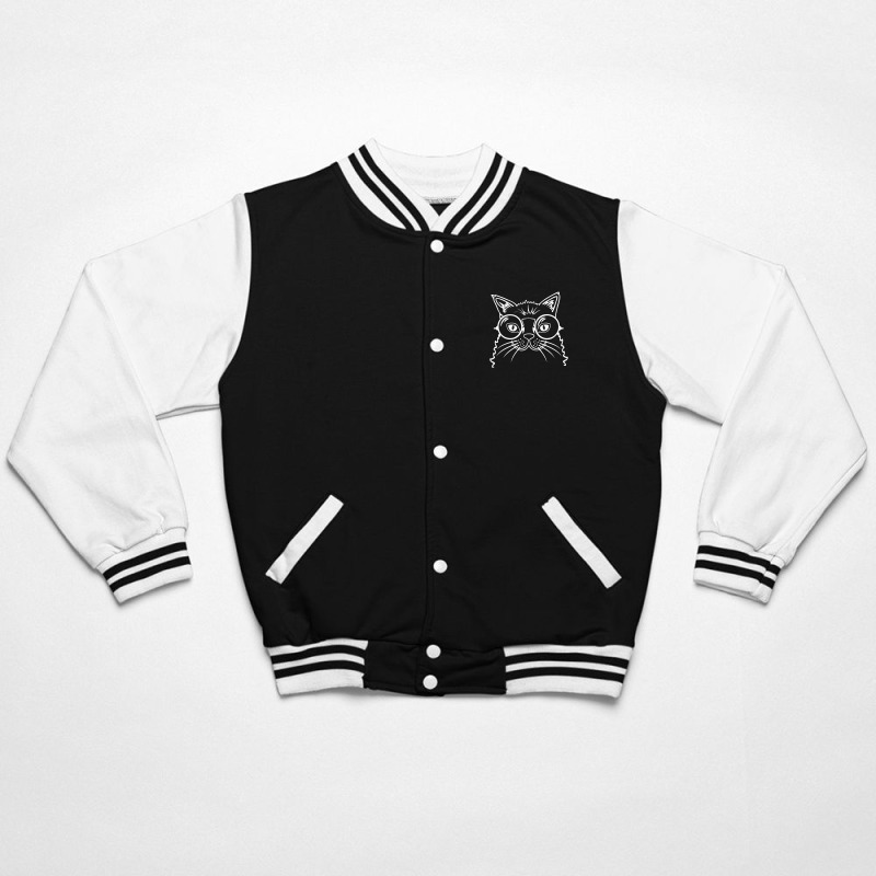 Hipster Cat Bomber Jacket | Artistshot