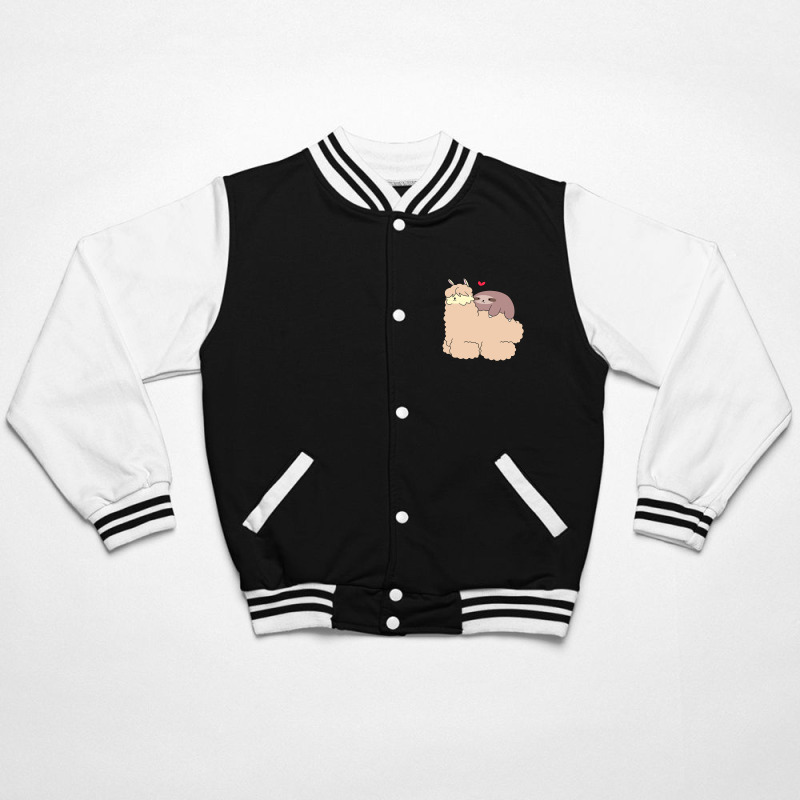 Sloth Loves Alpaca Bomber Jacket | Artistshot