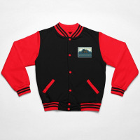 Camp Mountain Beach View Bomber Jacket | Artistshot