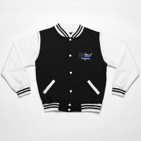 Thin Blue Line Flag Bomber Jacket | Artistshot