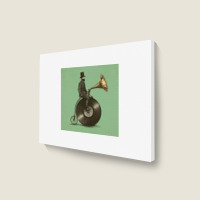 Green Music Option Man Colour Landscape Canvas Print | Artistshot