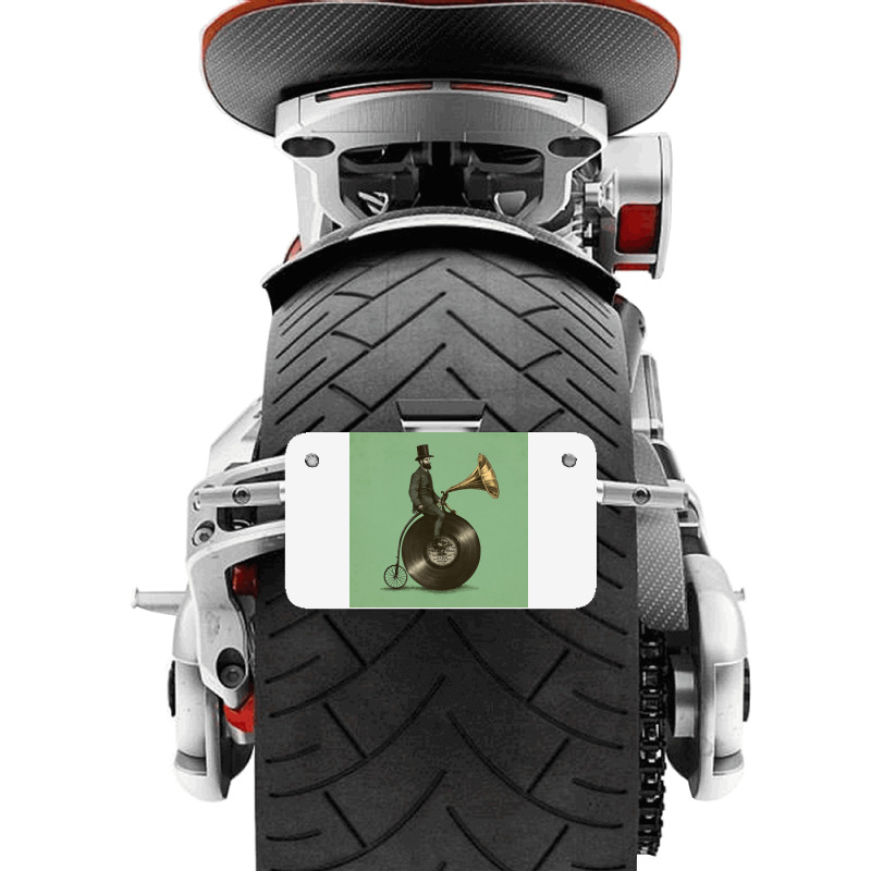 Green Music Option Man Colour Motorcycle License Plate | Artistshot