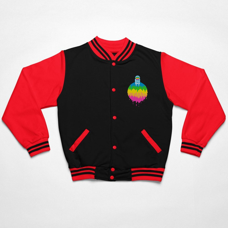 Dripping Sphere Bomber Jacket | Artistshot