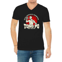 New Tong Po Muay Thai Fighter Villain Kickboxer Van Damme Movie Slim F V-neck Tee | Artistshot