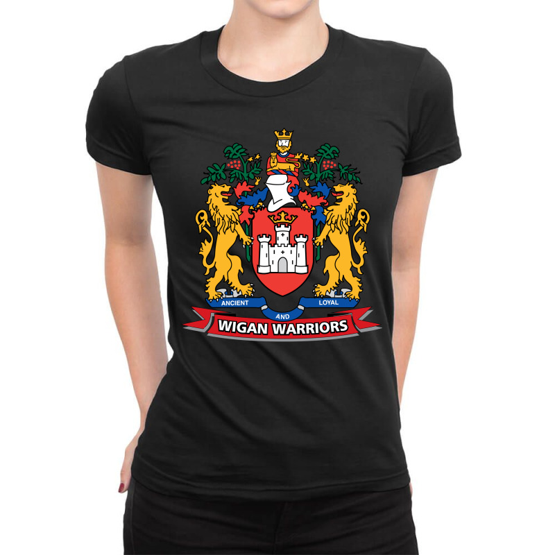 Wigan Warriors Ladies Fitted T-Shirt by SomArt | Artistshot