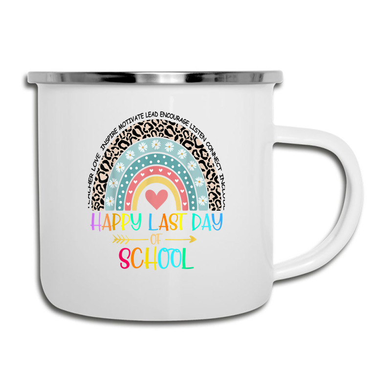 Happy Last Day Of School Teacher Student Graduation Rainbow 357 Camper Cup | Artistshot