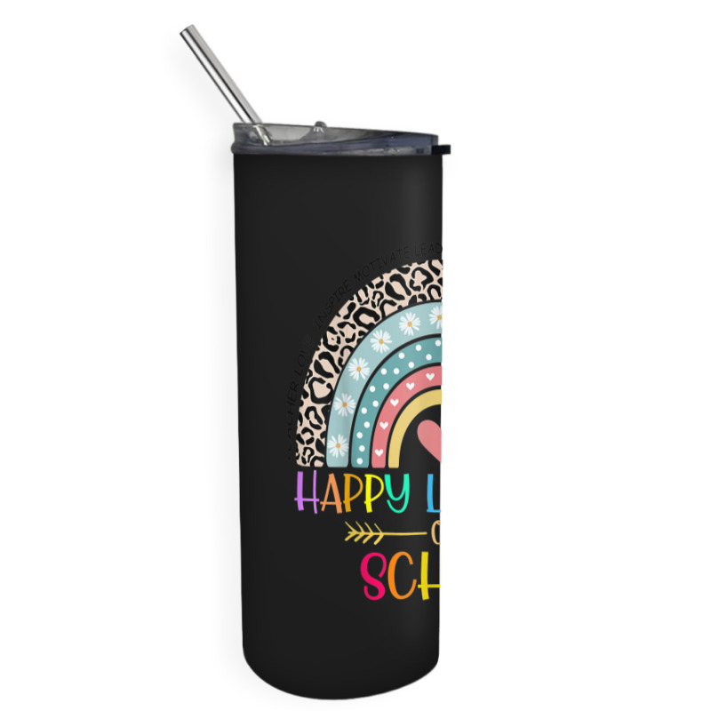 Happy Last Day Of School Teacher Student Graduation Rainbow 357 Skinny Tumbler | Artistshot