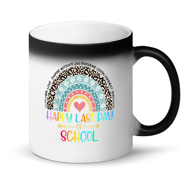 Happy Last Day Of School Teacher Student Graduation Rainbow 357 Magic Mug | Artistshot