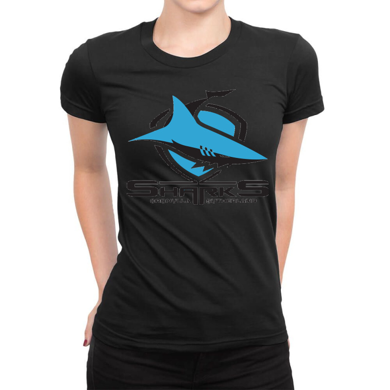 Cronulla Sharks Ladies Fitted T-Shirt by SomArt | Artistshot