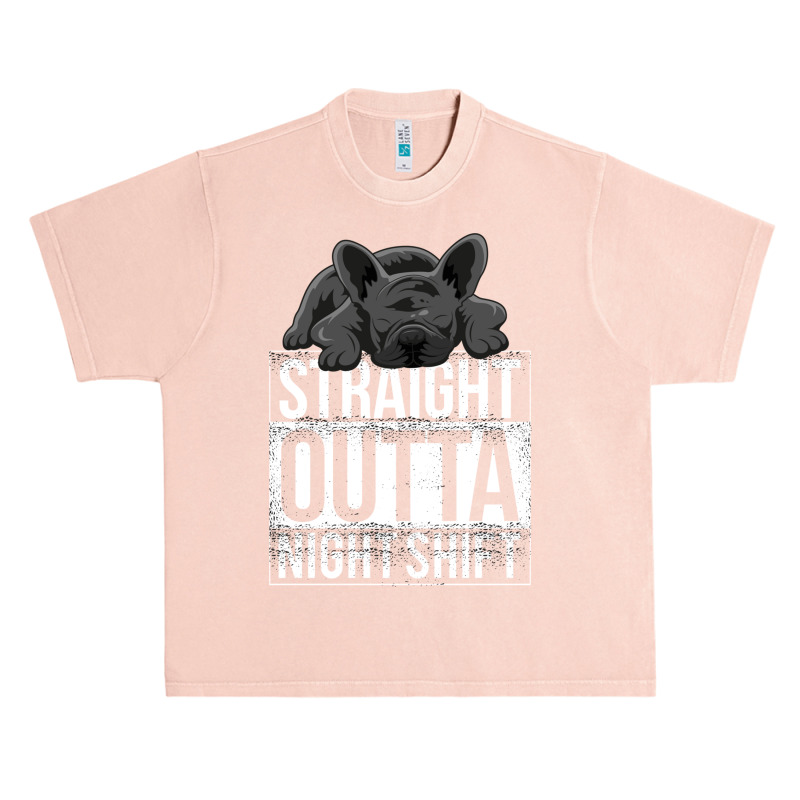 French Bulldog Straight Outta Night Shift Urban Heavy T-shirt | Artistshot