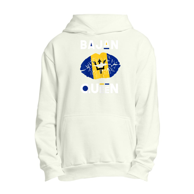 Womens Bajan Queen Shirt Barbados Flag Lips Barbadian Pride T Shirt Urban Pullover Hoodie by sav.anzoey | Artistshot