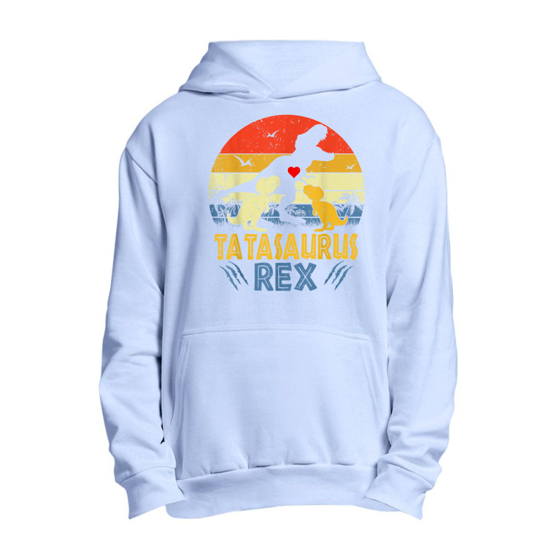 Tata Saurus T Rex Dinosaur Tata 2 Kids Family Matching T Shirt Urban Pullover Hoodie | Artistshot