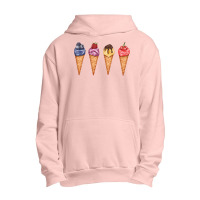 Assorted Ice Cream Cones T  Shirt Assorted Ice Cream Cones Set   Blueb Urban Pullover Hoodie | Artistshot