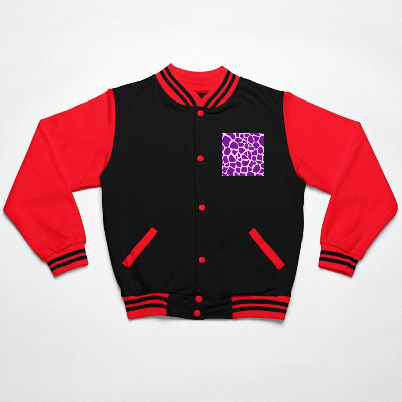 Giraffe Skin Pattern Purple Bomber Jacket | Artistshot